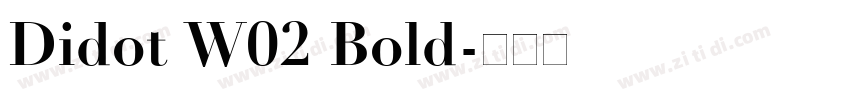Didot W02 Bold字体转换